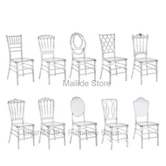 SHOWLU FASHION STORE Nordic Crystal Transparent Chair Commercial Hotel Chair Hotel Furniture Outdoor Wedding Chair Banquet Lounge Chairs for Events