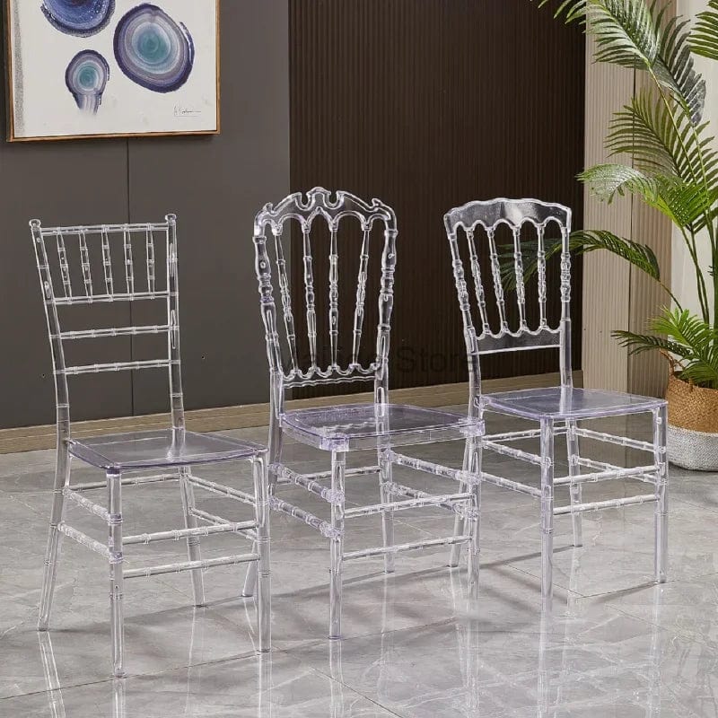 SHOWLU FASHION STORE Nordic Crystal Transparent Chair Commercial Hotel Chair Hotel Furniture Outdoor Wedding Chair Banquet Lounge Chairs for Events