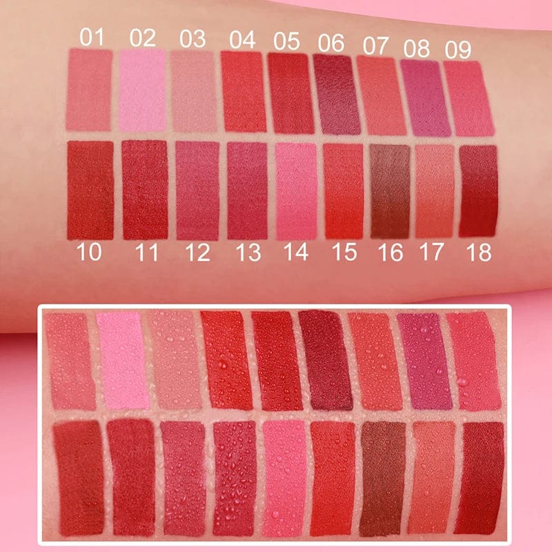  Showlu Fashion Store Nude Brown Lip Liner Pencil Labial Makeup Waterproof Matte Lipstick 18 Color Red Contour Tint Crayon Pen Lip Contouring Cosmetic