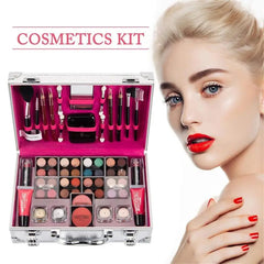  Showlu Fashion Store one set / CHINA NEW Makeup Case Gift Set Kit For Women Combination-Holiday Cosmetics Eye Shadow Lip Gloss Blush Combo Palette female