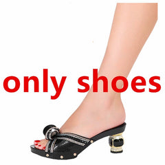  Showlu Fashion Store only shoes 3 / 42 Wedding Shoe Bag Set Women Summer Italian Design Match Evening Dress Plus Size Free Shipping Wholesale Crystal Diamond Decoratio