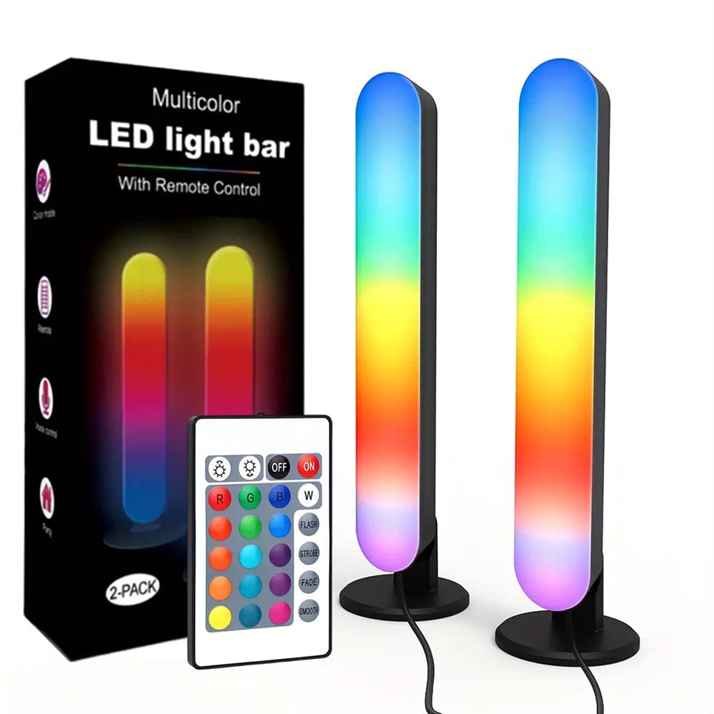 SHOWLU FASHION STORE Orange RGB Pickup Light Music Rhythm Lights Upgraded USB Rechargeable Model Christmas Decoration Desktop RGB Light Bar Music Rhythm