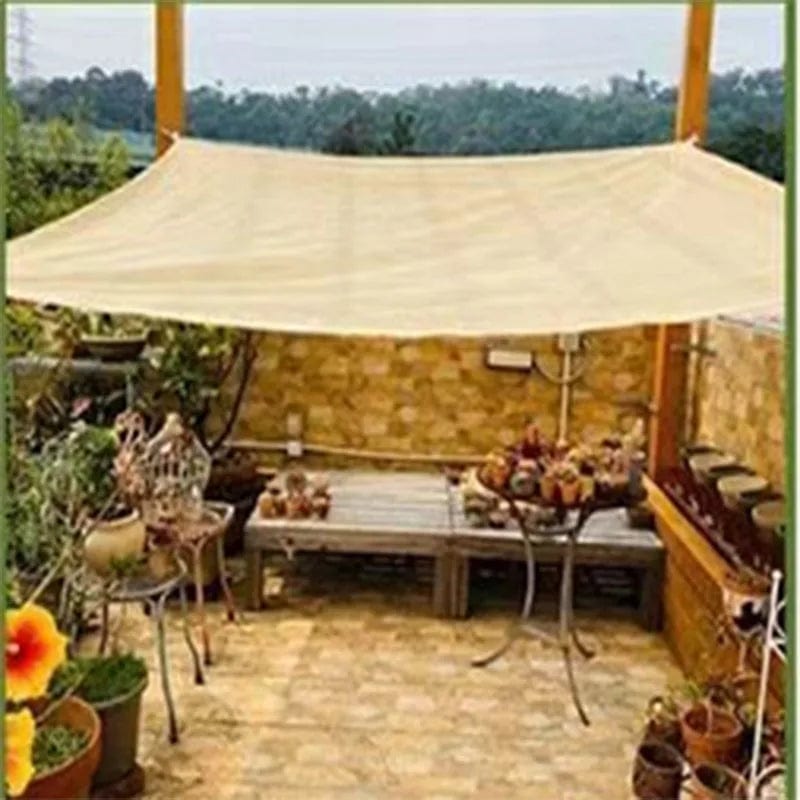  Showlu Fashion Store Outdoor garden sunshade net, terrace sunshade, camping sunshade net, UV protection, HDPE sunscreen fabric, sunshade