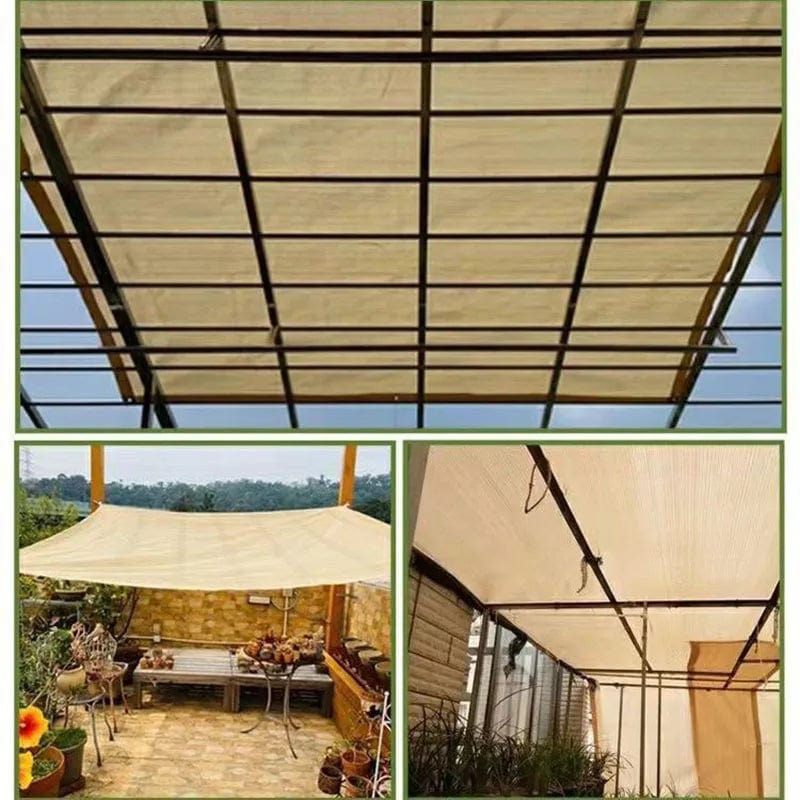  Showlu Fashion Store Outdoor garden sunshade net, terrace sunshade, camping sunshade net, UV protection, HDPE sunscreen fabric, sunshade