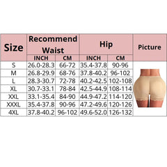  Showlu Fashion Store Padded Butt lifter Corrective Underwear Butt Enhancer Body Shaper Modeling Strap Fake Hip Shapwear Underwear Push Up Panties