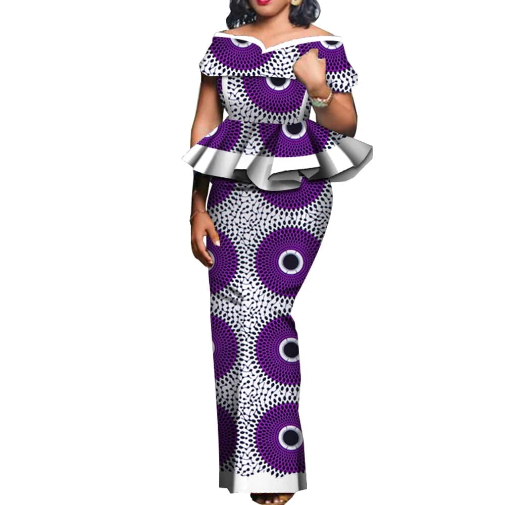 SHOWLU FASHION STORE Party African Dress Women Skirt Sets Traditional  2 Pieces Suits Custom Made Dashiki Tops and Skirts Plus Size Clothing WY5104