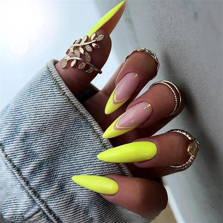 Showlu Pink Matte French Press on Nails with Leopard Coffin Acrylic false nails, 24-piece set, stylish press-on nail design.