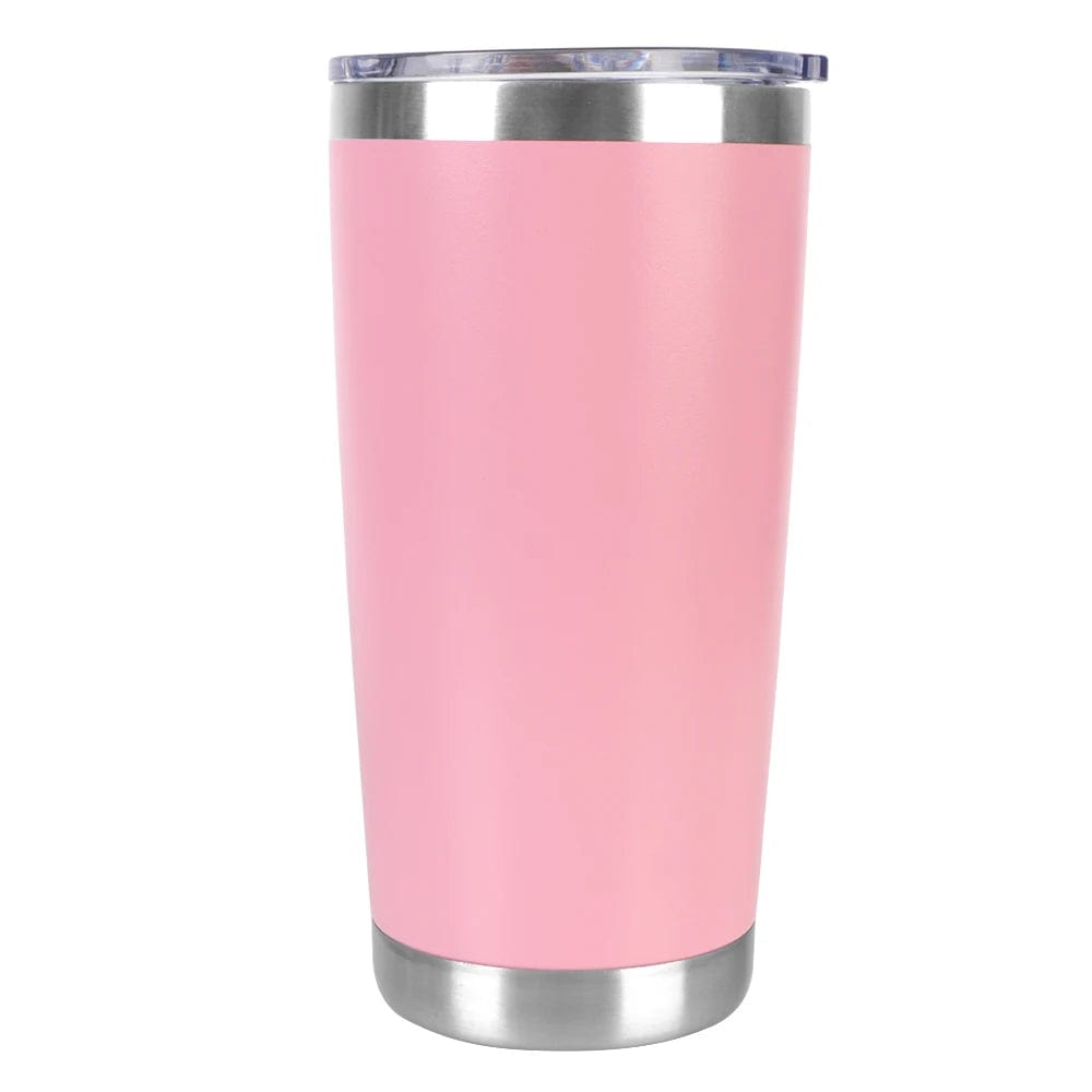  Showlu Fashion Store Pink / 501-600ml Thermal Mug 20oz Insulated Leakproof Beer Cups With Lids Drinkware Tumbler With Lids Vacuum Water Bottle Stainless Steel