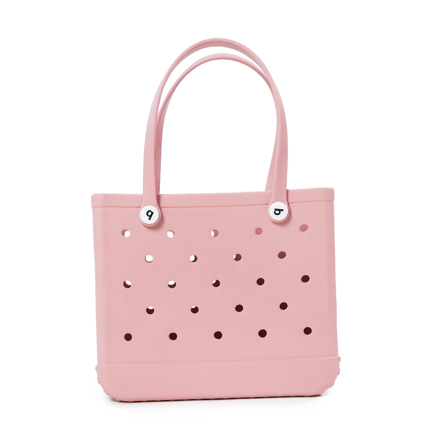  Showlu Fashion Store pink / L Large Boggs Beach Bag Summer EVA Beach Basket Women Picnic Tote Bag Holes Waterproof Handbag Pouch Shopping Shoulder Bag