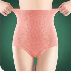  Showlu Fashion Store Pink / M 40-50kg High Waist Seamless Women's Flat Belly Panties Hip Lift Briefs Breathable Underwear Postpartum Shaper Slim Shaperwear pantalones