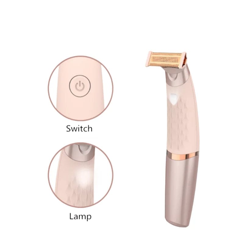 SHOWLU FASHION STORE Pink USB Women Painless Epilator Rechargeable Body Hair Removal Machine Electric Shaving Private Part Bikini Armpit Depilation