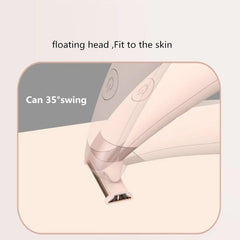 SHOWLU FASHION STORE Pink USB Women Painless Epilator Rechargeable Body Hair Removal Machine Electric Shaving Private Part Bikini Armpit Depilation