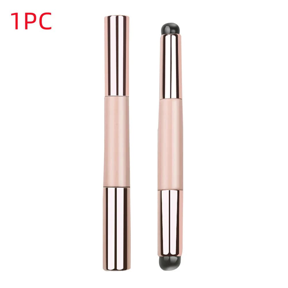  Showlu Fashion Store PINK1 Upgrade Silicone Lip Brush With Cover Angled Concealer Brush Like Fingertips Q Soft Lipstick Makeup Brushes Round Head No Broken