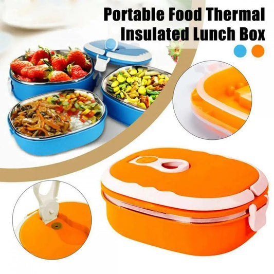  Showlu Fashion Store Portable Food Warmer Microwave-safe Convenient Durable Top-quality Versatile Leakproof Food Storage School Students Lunch Box