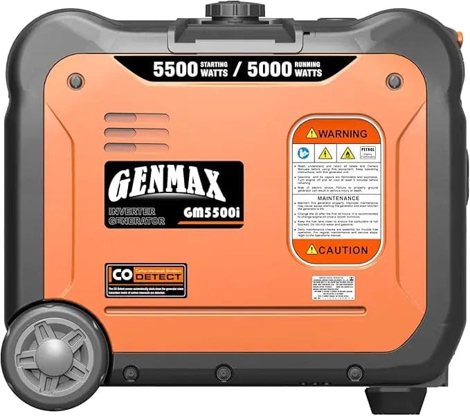 SHOWLU FASHION STORE Portable Generator 5500W Ultra-Quiet Gas Engine Eco-Mode Feature, Ultra Lightweight for Backup Home Use & Camping (GM5500i)