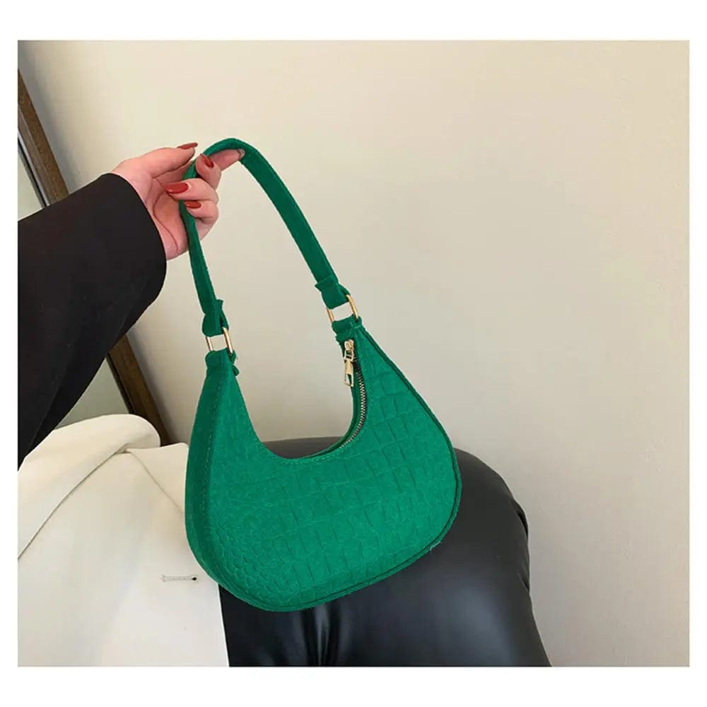 SHOWLU FASHION STORE Portable Handbag Contrasting Color Underarm Bag Stylish Underarm Bags Casual And Fashionable Large Capacity women Bags wholesale