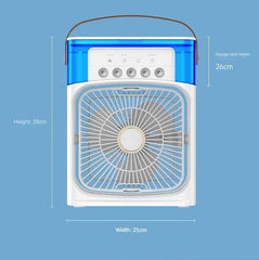  Showlu Fashion Store Portable Humidifier  Fan AIr Conditioner Household Small Air Cooler Hydrocooling Portable Air Adjustment For Office 3 Speed Fan