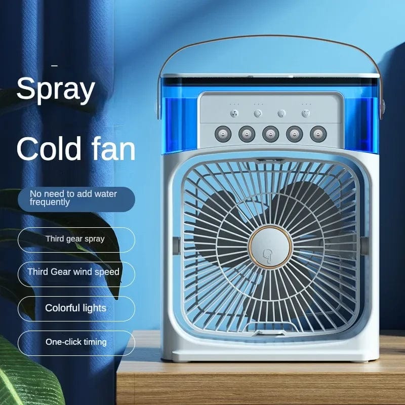  Showlu Fashion Store Portable Humidifier  Fan AIr Conditioner Household Small Air Cooler Hydrocooling Portable Air Adjustment For Office 3 Speed Fan