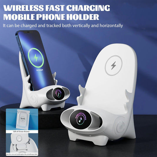 SHOWLU FASHION STORE Portable Mini Chair Wireless Charger Chair Shape Charger Stand Fast Charging Desk Mobile Phone Holder Unique Desktop Decoration