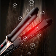  Showlu Fashion Store Professional Beauty Hair Tools Hair Straightener Curler Flat Iron Negative Ion Infrared LED Display Hair Straighten Curling Iron