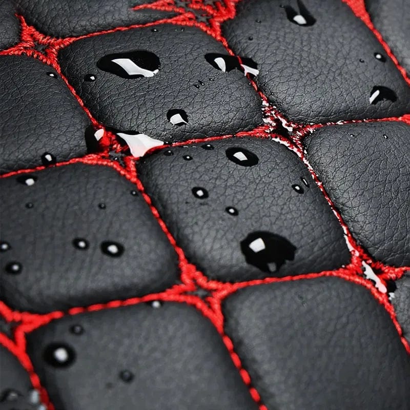  Showlu Fashion Store PU Leather Car Seat Covers Protectors for Front Seat Bottoms Luxury Car Interior Seat Cushion Pad  Waterproof Chair Mats  Compat