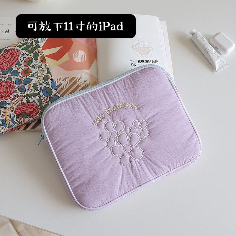  Showlu Fashion Store Purple 11-inch Fanhuabuyu Tablet 15-Inch iPad Storage Bag