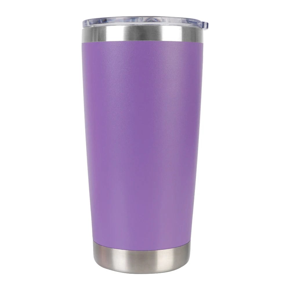  Showlu Fashion Store PURPLE / 501-600ml Thermal Mug 20oz Insulated Leakproof Beer Cups With Lids Drinkware Tumbler With Lids Vacuum Water Bottle Stainless Steel