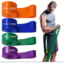 SHOWLU FASHION STORE Purple Green Blue Orange Resistance Band Set - Premium Fitness Bands for Men and Women, Pull Up Assist, Exercise and Body Sculpting, Leg Exercise, Resistance Training and Strength Building