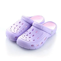  Showlu Fashion Store Purple (one yard smaller) / 38 Couple Hole Shoes Nurse Hole Shoes Women's Ins Fashionable Sandals Summer Platform Beach Shoes Men's Outer Wear Nurse Shoes