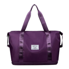  Showlu Fashion Store PURPLE Travel Women's Wet and Dry Separation Training New Large Capacity Casual Yoga Fitness Bag