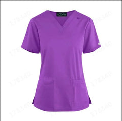 SHOWLU FASHION STORE purple / XXL New Lightweight Surgical Gown Short-sleeved Operating Room Split Doctor's Scrub Top Overalls Nursing Uniforms