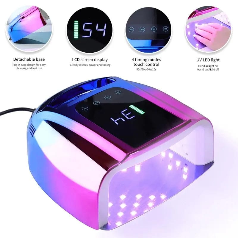  Showlu Fashion Store Rechargeable UV Nail Lamp Dryer 42LEDs Professional Wireless Nail Polish Curing Lamp for Drying All Nails Gel Polish Manicure