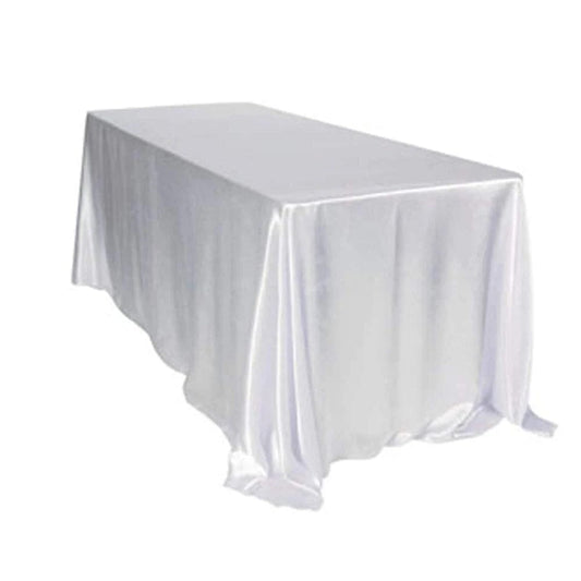  Showlu Fashion Store Rectangular Table Cloth Satin Cloth Square Table Cloth suitable for buffet table party holiday dinner wedding banquet decoration