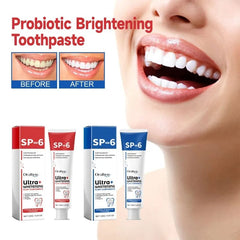  Showlu Fashion Store Red 120g Probiotic BrighteningToothpaste  SP-6 Whitening Tooth Remove Plaque Stains Teeth Whitener Oral Hygiene Clean Fresh Breath Care