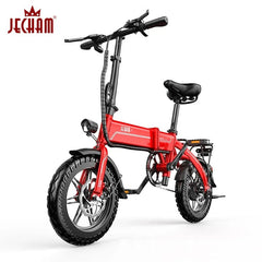 SHOWLU FASHION STORE Red / 7.5A Aluminum Alloy Folding Electric Bike Lithium Battery Light Adult Power Battery Two-Wheel Electric Bike велосипед