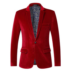 SHOWLU FASHION STORE red / Asian M is Eur XS High Quality Spring and Autumn Men Casual Fashion Slim-fit Canary Suit Jacket Small Suit Fashionable Youth Dress Thin Men's Coat