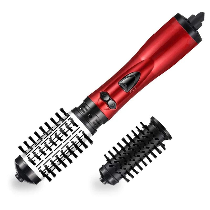  Showlu Fashion Store Red / AU Plug Hot Air Brush 2 In 1 Styler Rotary Head Professional One Step Hair Volumizer Brush Hair Dryer And Straightener Sets