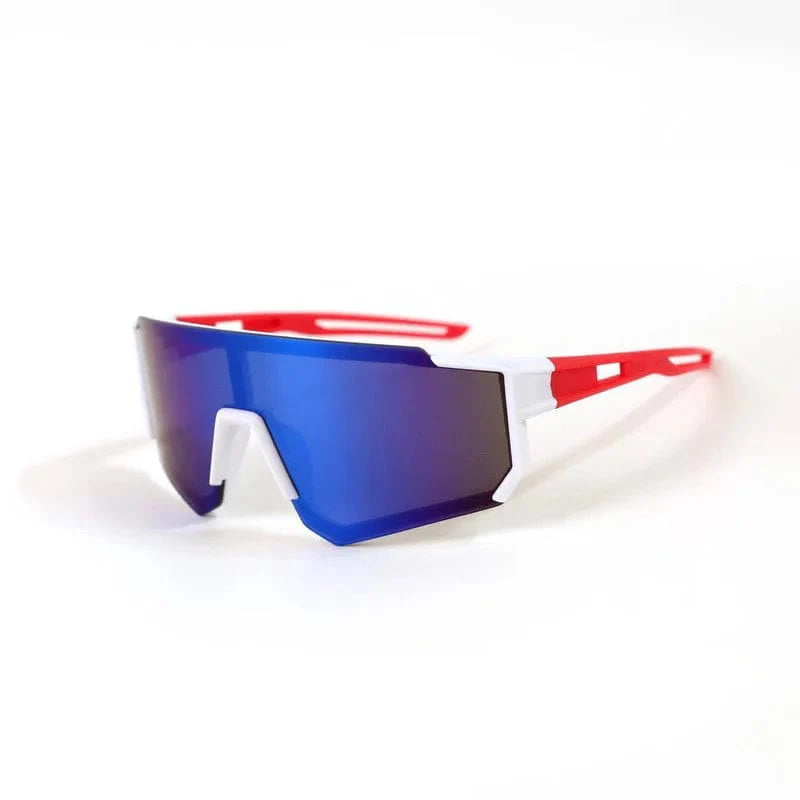 Colorful UV400 sports sunglasses for kids, Showlu Fashion, suitable for boys and girls outdoor cycling and sun protection.