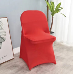  Showlu Fashion Store RED Folding Chair Cover Wedding Spandex Lycra Birthday Party Show Hotel Banquet Decoration