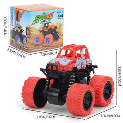  Showlu Fashion Store Red Monster Trucks Toys for Boys.Pull Back Cars.Friction Powered Toys Cars for Toddlers as Gifts for 3+ Years Old.