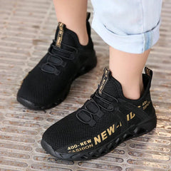 SHOWLU FASHION STORE Running Sneakers Breathable Lightweight Soft Non-slip Leisure Comfortable Walking Boys Girls Casual Shoes Single Net Children's