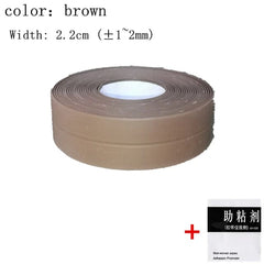  Showlu Fashion Store S-brown / 100CM For Bathroom Kitchen Accessories Shower Bath Sealing Strip Tape Caulk Strip Self Adhesive Waterproof Wall Sticker Sink Edge Tape