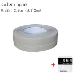  Showlu Fashion Store S-gray / 100CM For Bathroom Kitchen Accessories Shower Bath Sealing Strip Tape Caulk Strip Self Adhesive Waterproof Wall Sticker Sink Edge Tape