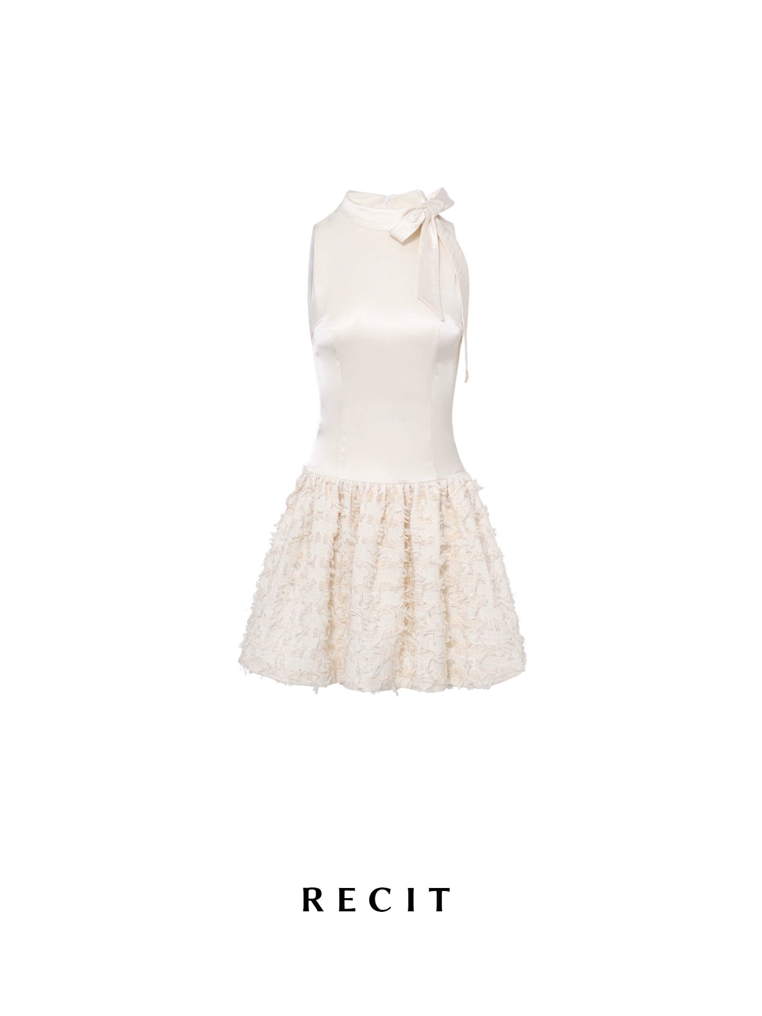 Showlu Fashion Store S / Rice white spot Classic Style Original Design Sleeveless Tutu Satin