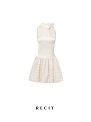 Showlu Fashion Store S / Rice white spot Classic Style Original Design Sleeveless Tutu Satin