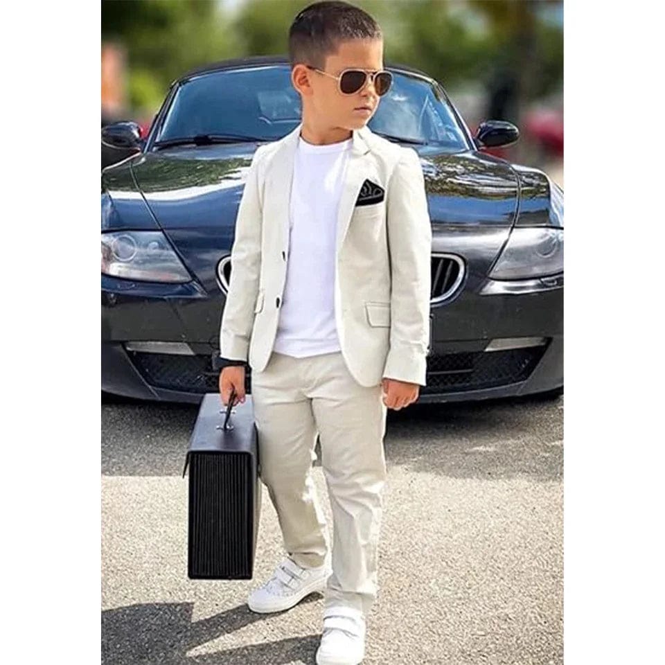 SHOWLU FASHION STORE Same as picture / 12 / CHINA Fashion Solid Boys Suits Chic Notch Lapel Single Breasted 2 Piece Wedding Party Formal Suit for Boy Slim Blazer with Pants