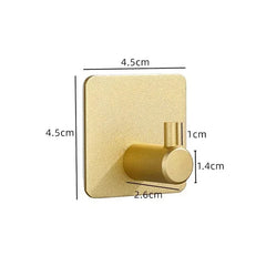  Showlu Fashion Store Self Adhesive Home Kitchen Wall Door Hook Key Rack Kitchen Towel Hanger Aluminum Towel Coat Robe Hook Bathroom Accessories