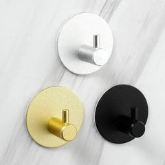  Showlu Fashion Store Self Adhesive Home Kitchen Wall Door Hook Key Rack Kitchen Towel Hanger Aluminum Towel Coat Robe Hook Bathroom Accessories