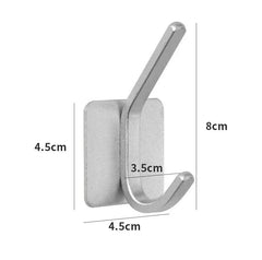  Showlu Fashion Store Self Adhesive Home Kitchen Wall Door Hook Key Rack Kitchen Towel Hanger Aluminum Towel Coat Robe Hook Bathroom Accessories