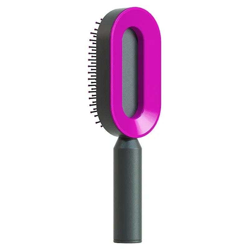  Showlu Fashion Store Self Cleaning Hair Brush 3D Air Cushion Massage Comb Airbag Massage Brush One-key Cleaning Detangling Hair Brush Styling Tools